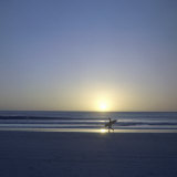 Buy Silhouette of Surfer Walking on Avellanas Beach, Nicoya Peninsula, Costa Rica, Central America at AllPosters.com