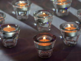 Detail of Several of the 13 Candles for a Bar Mitzvah, Paris, France, Europe
