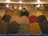 Dried Fruit Seller, Place Jemaa (Djemaa) El Fna, Marrakech (Marrakesh), Morocco, North Africa