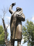 Statue, Miguel Hidalgo, Plaza Hidalgo, Coyoacan, Mexico City, Mexico, North America
