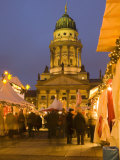 Gendarmen Markt Christmas Market and Franz Dom, Berlin, Germany, Europe