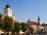 Mica Square, Sibiu, Transylvania, Romania, Europe