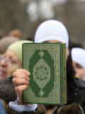 Buy Koran Being Held During a Muslim Demonstration, Paris, France, Europe at AllPosters.com