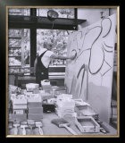 Painting in his East Hampton Studio