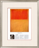 Buy Twentieth Century Art Masterpieces -Mark Rothko - Orange and Tan at AllPosters.com