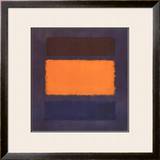 Untitled, Brown and Orange on Maroon