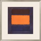 Untitled, Brown and Orange on Maroon