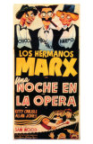 A Night At The Opera, Spanish Movie Poster, 1935