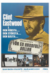 A Fistful of Dollars, Swedish Movie Poster, 1964