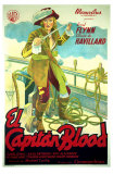 Captain Blood, Spanish Movie Poster, 1935