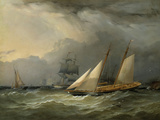 Buy The Brig 'Pearl' and a Schooner of the Royal Yacht Squadron at AllPosters.com