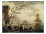Buy A Mediterranean Harbour Scene at Sunset at AllPosters.com