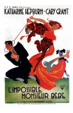 Bringing Up Baby, French Movie Poster, 1938 Premium Poster