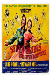 Seven Brides for Seven Brothers, UK Movie Poster, 1954
