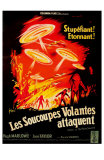 Earth vs. the Flying Saucers, French Movie Poster, 1956