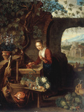 Buy A Young Woman Drawing Water from a Well at AllPosters.com