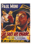 I Am a Fugitive From a Chain Gang, Belgian Movie Poster, 1932