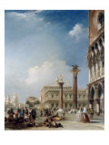 Buy A View of La Zecca with Palazzo Ducale, Venice at AllPosters.com