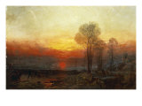 Winter Sunset - a Slide, 1850