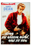 Rebel Without a Cause, German Movie Poster, 1955