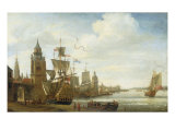 Buy A Capriccio View of the Port of Antwerp at AllPosters.com