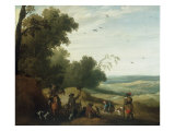A Hawking Party halted beside the Edge of a Wood, 1629