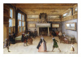 An Interior Scene with elegant Company dancing and playing Music
