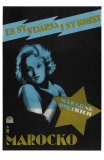 Morocco, Swedish Movie Poster, 1930