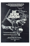 Seven Samurai, German Movie Poster, 1954