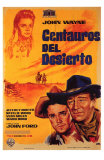 The Searchers, Spanish Movie Poster, 1956