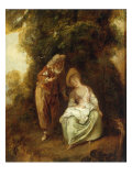 Buy A Pair of Lovers Resting Beneath a Tree at AllPosters.com