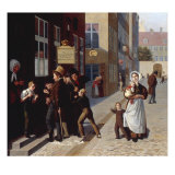 Outside the Lottery, Copenhagen, 1836