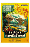 Bridge on the River Kwai, French Movie Poster, 1958