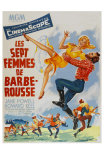 Seven Brides for Seven Brothers, French Movie Poster, 1954