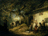 Outside the Dolphin Inn, 1792