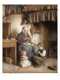 Buy Helping Grannie, 1878 at AllPosters.com