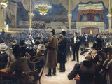 Buy At the Music Hall in the Cirkus Bygningen, Jernbaneegade, Copenhagen, 1891 at AllPosters.com