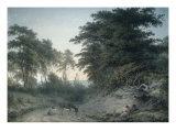 A Family and Two Donkeys Resting by a Country Road, 1795
