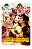 Samson & Delilah, Spanish Movie Poster, 1949