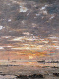 Buy Maree Basse, Soleil Couchant, 1883 at AllPosters.com