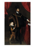 Portrait of Duke Wilhelm V of Bavaria (1548-1626) and his Son Albrecht Giclee Print