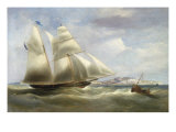 Buy A Schooner off Dover, 1834 at AllPosters.com