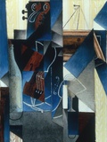 Violon et gravure accrochee (Violin and print), 1913