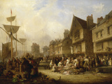 Buy The Old Quayside, Newcastle, 1838 at AllPosters.com