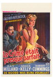 Dial M For Murder, Belgian Movie Poster, 1954