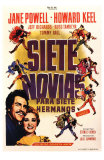 Buy Seven Brides for Seven Brothers, Spanish Movie Poster, 1954 at AllPosters.com
