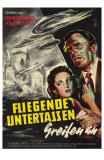 Earth vs. the Flying Saucers, German Movie Poster, 1956