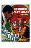 Bringing Up Baby, German Movie Poster, 1938