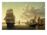 Buy H.M. Brig Rose Leaving Portsmouth Harbour at AllPosters.com