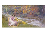 Reclining by a Stream